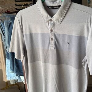 Men's Travis Mathew Gray Polo Shirt